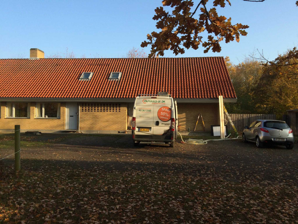 Papiruld Lolland Falster holder klar til at udføre isolering i bolig